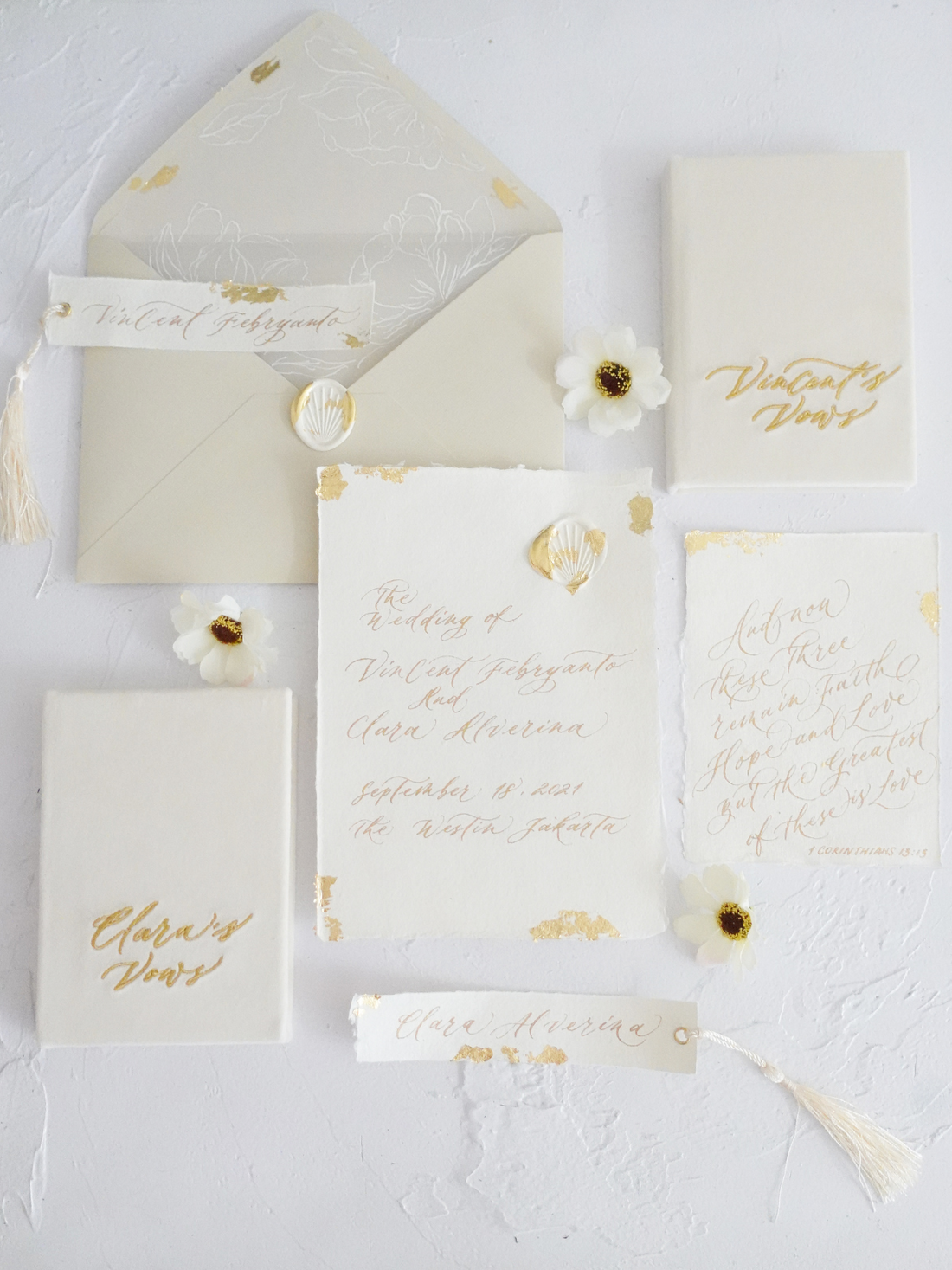 Handmade Calligraphy Keepsake | Vincent & Clara