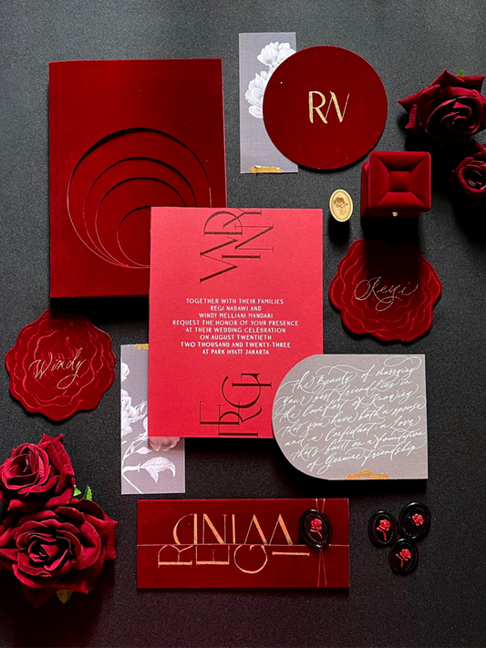 Custom Wedding Invitation | Windy & Regi