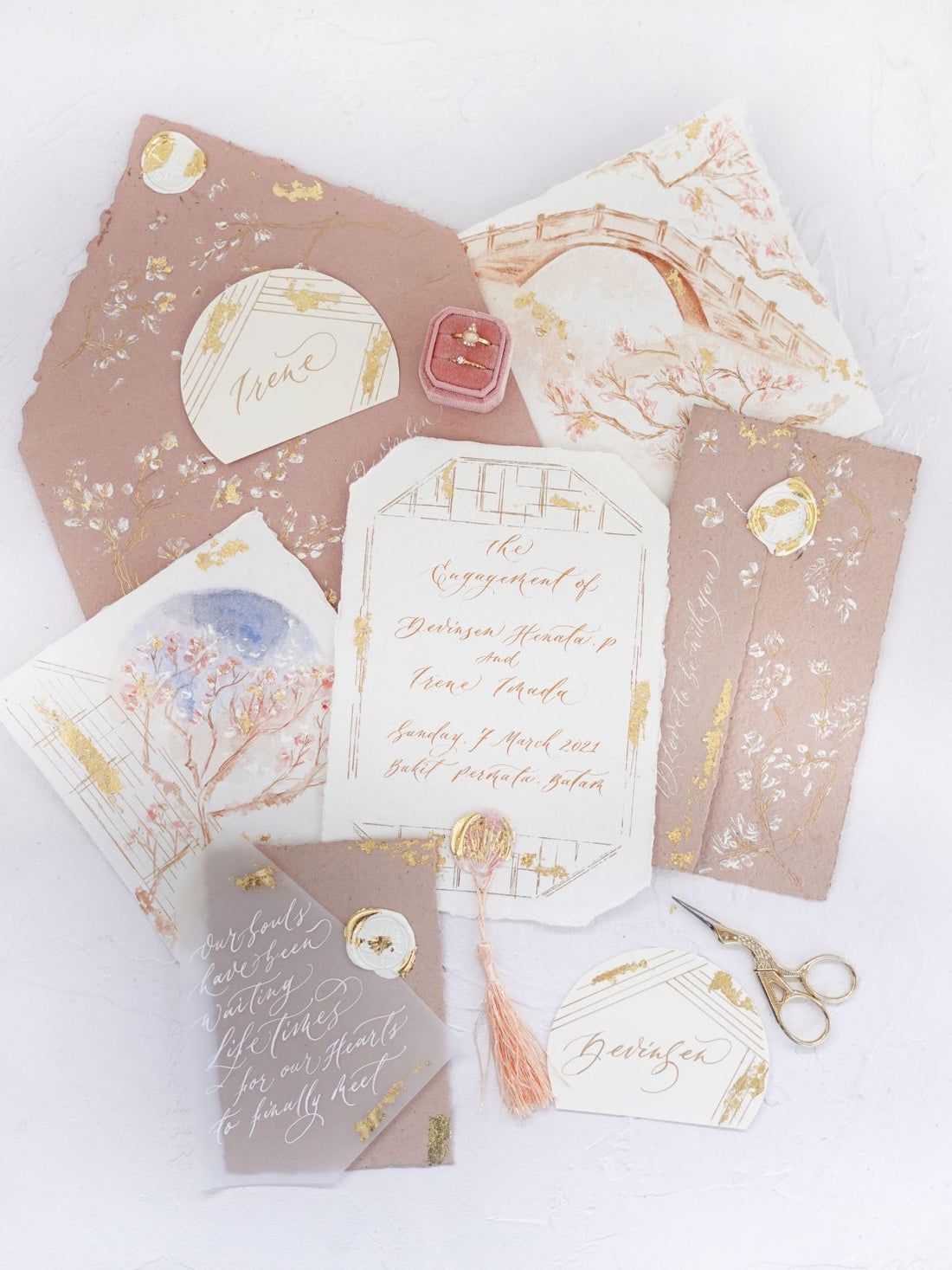 Handmade Calligraphy Keepsake | Irene & Devinson