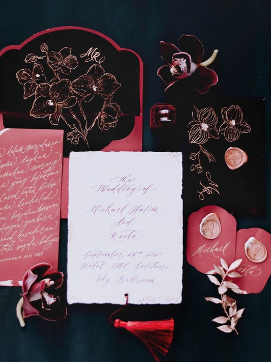 Custom Wedding Invitation | Michael & Resta