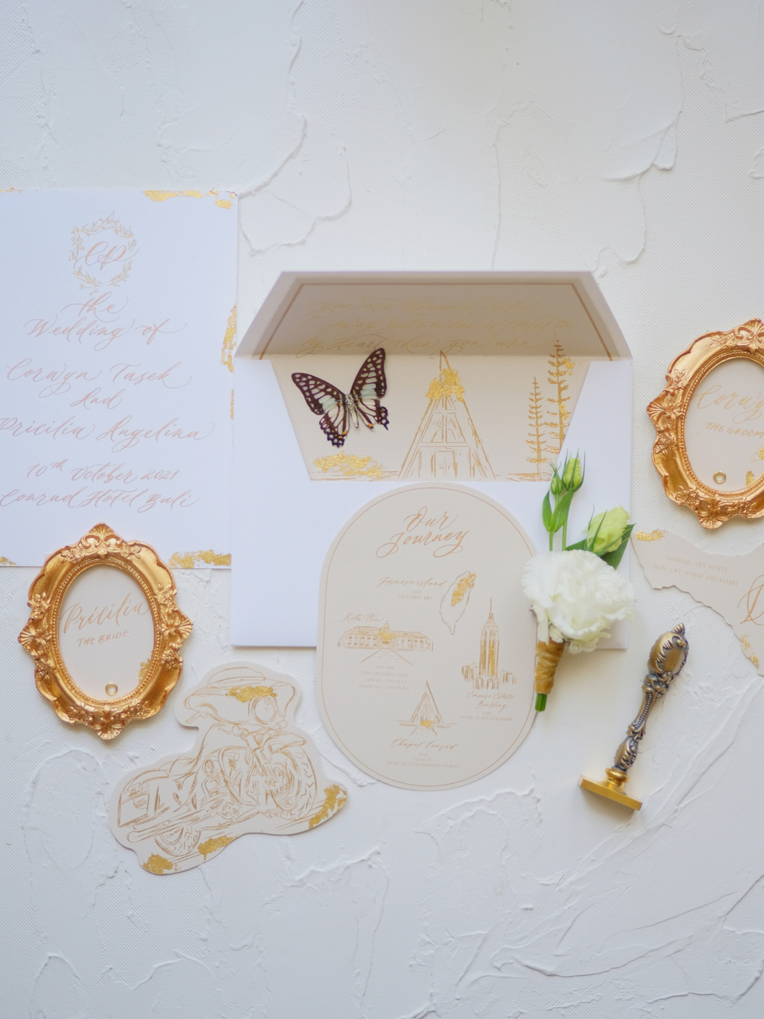 Custom Wedding Invitation | Corwyn & Pricil