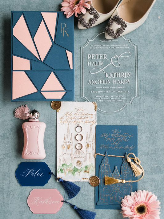 Custom Wedding Invitation | Peter & Kathrin