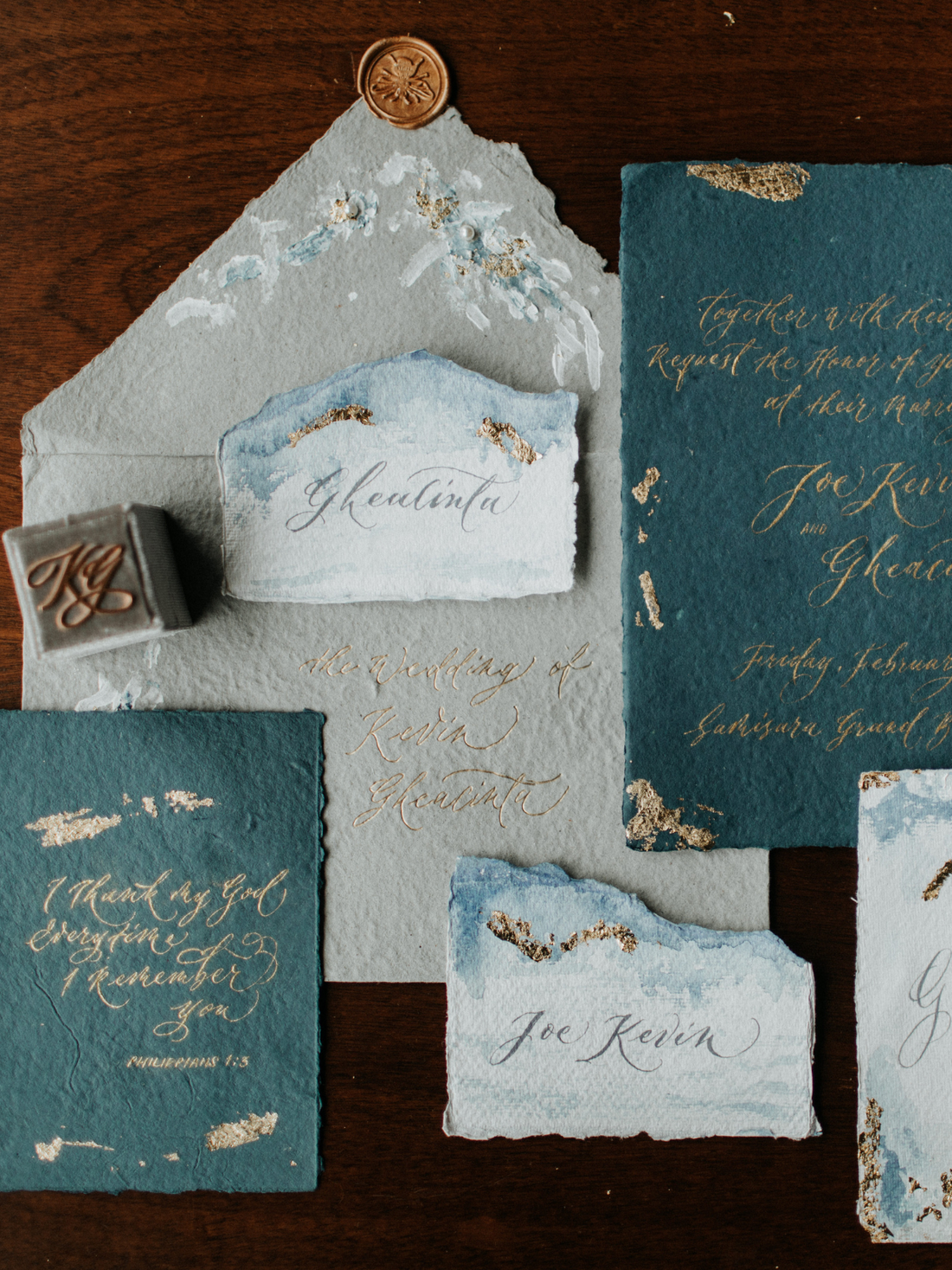 Handmade Calligraphy Keepsake | Kevin & Gheacinta