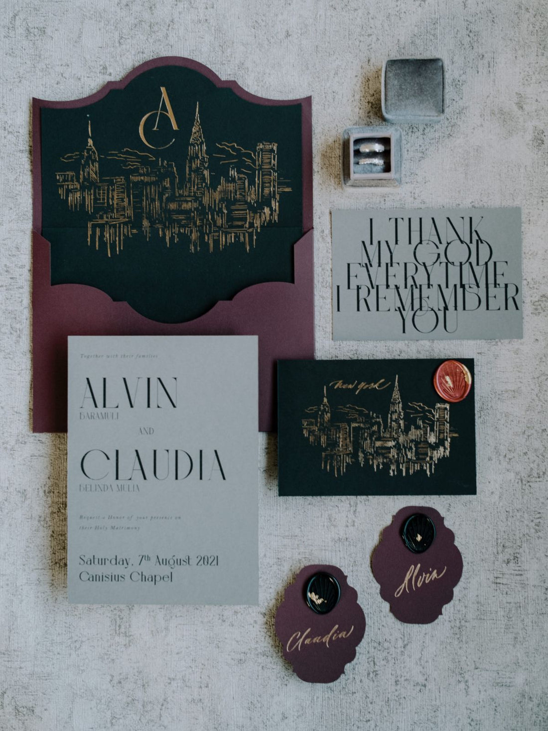 Wedding Invitation Suite | Alvin & Claudia