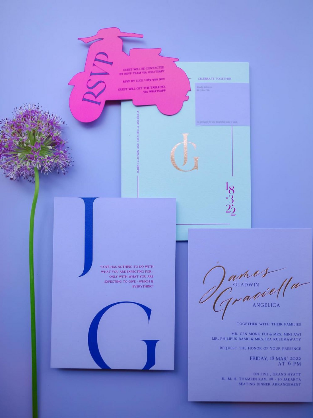 Custom Wedding Invitation | James & Graciella