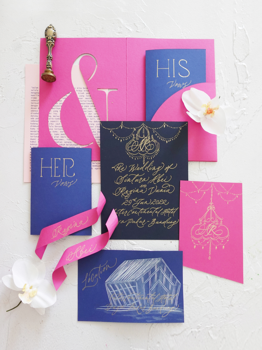 Custom Wedding Invitation | Abei & Regina