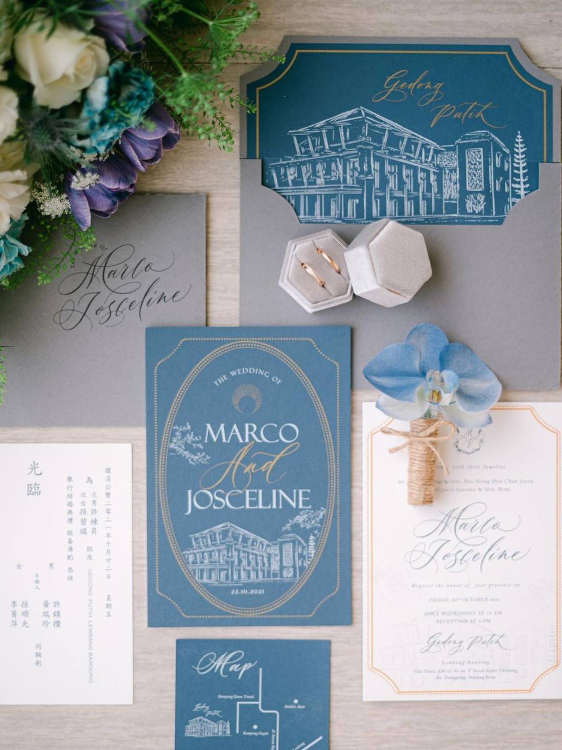 Custom Wedding Invitation | Marco & Josceline